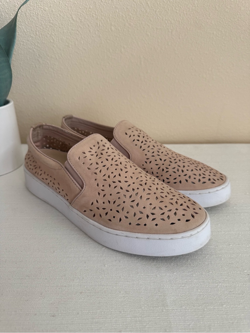 Vionic Women's Slip-On Perforated Casual Sneakers - Blush